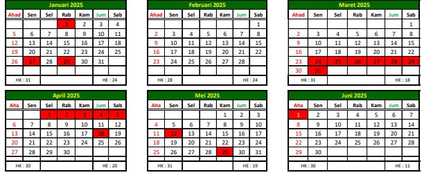 Kalender Akademik Mahad 2004-2025