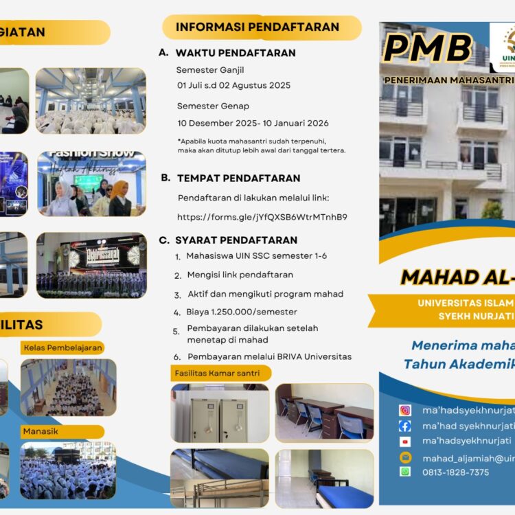 Brosur Pendftaran Mahad Al Jaimah UINSSC