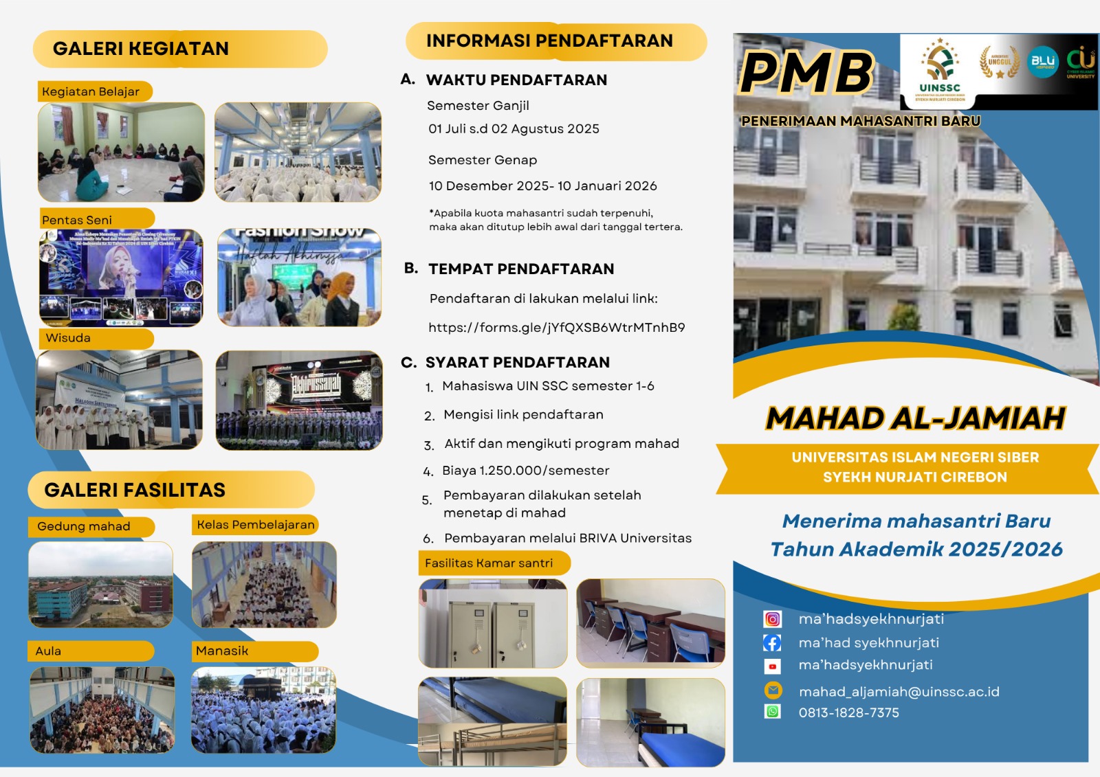 Kurikulum Mahad Al Jamiah UINSSC 2
